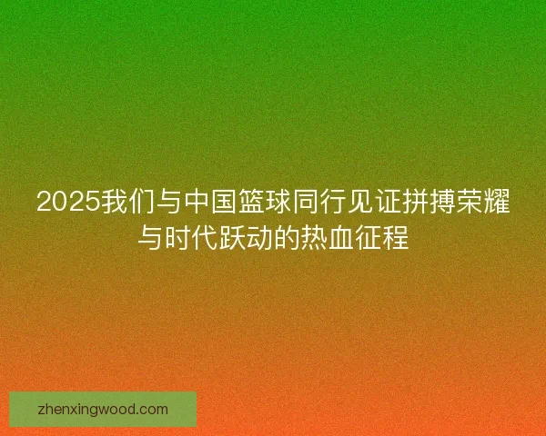 2025我们与中国篮球同行见证拼搏荣耀与时代跃动的热血征程